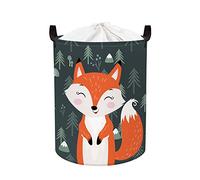 Clastyle Panier Rangement Bébé pour Jouets Corbeille a Linge Animaux Forêt | Boite Rangement Couvert, Panier a Linge Pliable, Cube de Rangement Tissu, Panier Jouet Enfant, Bac a Linge Sale, Impermeable