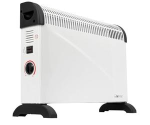 Clatronic® Chauffage par convecteur | Chaleur mobile | Chauffage électrique à 3 niveaux de chauffage | avec thermostat | jusqu'à 40m² | Convecteur avec protection contre la surchauffe | KH 3077 N