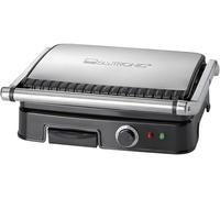 Clatronic KG 3487 électrique Grill à contact noir, acier inoxydable