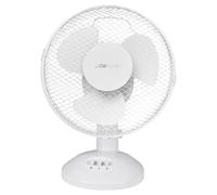 Clatronic Ventilateur de table/Ventilateur de table | Mini-ventilateur pour chambre, bureau, camping-car | silencieux/calme | oscillation/rotation | diamètre 23 cm | 2 vitesses | VL 3601 | noir