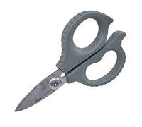Clauss Cisaille Kevlar en acier à haute teneur en carbone, lié au titane, 14 cm, industriel, dentelé, gris
