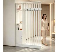 Claustra Intérieur Bois Avec Rangement, Séparateur De Pièce,202x80cm | Claustra Intérieur Bois Tasseau Avec Rangement Séparateur Pièce Etagere Flotté Blanc Cloison Separation,202x80cm