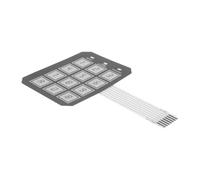 Clavier de Coffre à Code 12 Boutons, Panneau Encastré Argenté | Remplacement pour Bureau et Maison, Retour de Touche Précis, Installation Simple, Métal et Plastique