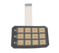 Clavier de Coffre-Fort Électronique à 12 Boutons, Remplacement Encastré | Plastique et Métal, Installation Affleurante, Saisie Précise du Code, Usage Maison et Bureau