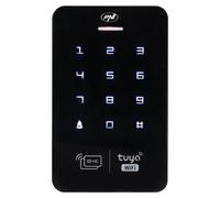 Clavier de contrôle d'accès, Wi-Fi, avec code PIN, RFID, compatible avec l'application Tuya, indice de protection IP65, couleur noire