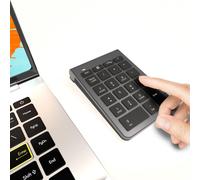 Clavier numérique Bluetooth et calculatrice, sans fil, avec 22 touches et une portée de 10 mètres