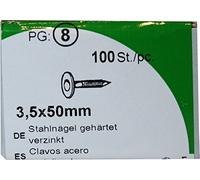 Clavo cabeza arandela galva 3,5x 50 mm -Caja con ventana