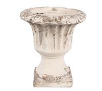 Clayre & Eef Pot de fleurs Ø 18x20 cm Beige Oxyde de magnésium (MGO)