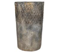 Clayre & Eef Pot de fleurs Ø 24x39 cm Gris Pierre