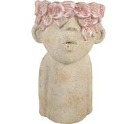 Clayre & Eef Pot de fleurs 20x19x31 cm Beige Terre cuite