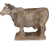 Clayre & Eef Pot de fleurs Vache 36x15x28 cm Gris Matériau céramique