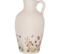 Clayre & Eef Pot décoratif Ø 30x50 cm Beige Rose Céramique Fleurs