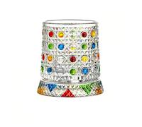 CLBDRESS Verre à Whisky Rotatif de 270 ml avec Support à 360° Rotation, Tasses à Bière Peintes à la Main, Design Tourbillonnant pour Bourbon, Scotch, Spiritueux et Cocktails