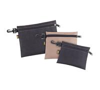 CLC Custom Leathercraft 1100 Lot de 3 sacs en polyéthylène à fermeture éclair multi-usages