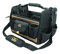 CLC Custom Leathercraft 1578 Boîte à outils avec couvercle ouvert et côtés souples, 35,6 cm, 31 poches