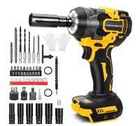 hocs à batterie compatible avec Dewalt 20 V batterie hocs rotative sans balais 700 Nm à couple élev hocs 1/2 pouce avec 43 accessoires (sans batterie)