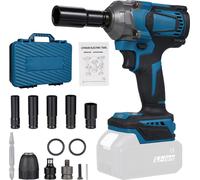 hocs électrique, 1200 W, sans fil, 700 Nm, outil à couple élevé et moteur sans balais, 6700 tr/min, entraînement carré 1/2, remplacement pour batterie Makita, entretien domestique, machines ind