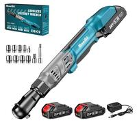 hocs électrique sans fil - Couple : 90 Nm - Tension : 21 V - Adaptateur carré de 0,95 cm - Livré avec 2 batteries lithium-ion de 2,0 Ah - Prise européenne