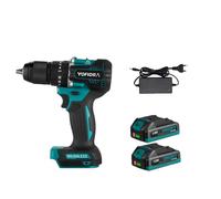 hocs électrique sans fil, moteur sans balai, 35+3 positions de couple, 2 piles incluses, 2 piles Prise UE