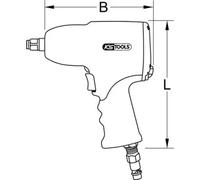 KS Tools Visseuse à choc 515.1315 (air comprimé) – Couple max. 488 Nm
