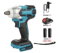 hocs sans fil - 18V avec batterie - Couple de 280 Nm - Moteur sans balais - Emmanchement carré de 1,27 cm - Vitesse réglable, éclairage LED, arrêt automatique - BE-3