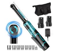 hocs sans fil - Boîtier carré de 0,95 cm - Couple de 55 Nm - 12 V - Moteur sans balais - 2 batteries - Rallonge de 15 cm