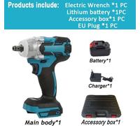 hocs sans fil hocs 21V - Moteur sans balais - Couple de 350 Nm - 3300 tr/min - Prise européenne - Coffret comprenant 1 batterie