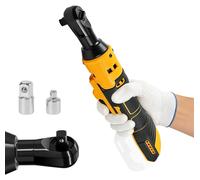 hocs sans fil de 3/8", 80 Nm, 280 tr/min, avec LED, et adaptateur