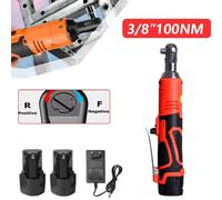 hocs sans fil - Embout de 9,5 mm - Rechargeable - Livré avec 2 batteries - Droit (à 90 degrés) - Pour les réparations automobiles