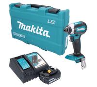 hocs sans fil Makita DTD 153 RF1K 18 V 170 Nm 1/4" sans balais + 1 batterie 3,0 Ah + chargeur + mallette