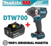 hocs sans fil Makita DTW700, moteur sans balais 18V, 1000 Nm, vitesse variable, clé électrique haute efficacité, arrêt automatique durable DTW700-1PCS 6Ah
