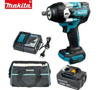 hocs sans fil Makita DTW700, moteur sans balais 18V, clé électrique à vitesse variable 1200Nm, haute efficacité, arrêt automatique durable 1XDTW7001X6AhYD