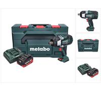 hocs sans fil Metabo SSW 18 LTX 1750 BL, 18 V, 1750 Nm, 3/4", sans balais, incluant : 1 batterie de 5,5 Ah, 1 chargeur et 1 coffret MetaBOX