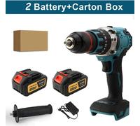 hocs sans fil, perceuse-visseuse - Perceuse sans fil 18V - Couple de 480 Nm - Moteur sans balais - Mandrin de 13 mm - 4000 tr/min - Coffret comprenant 2 batteries