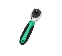 liquet à 72 dents en acier au chrome vanadium avec bouton de libération rapide et interrupteur de direction réversible, poignée verte pour espaces restreints (6,35 mm)