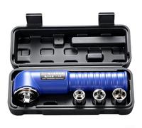 liquet à angle droit 1/2" 230 mm de long en acier inoxydable robuste pour espaces restreints Grip antidérapant Bleu outil