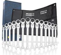 liquet à anneau articulé 14 pcs. 180° Jeu d'outils 8-24mm