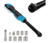 liquet électrique Compatible avec Makita 21V liquet Électrique 3/8", Cle à Choc Sans Fil, Cliquet Electrique avec 10 Clés à Douille, Tige d'extension (Sans Piles)