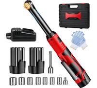 liquet électrique - Modèle coudé - Carré de 9,5 mm - 16,8 V - Sans balais - Éclairage LED - Sans batterie - Prise UE
