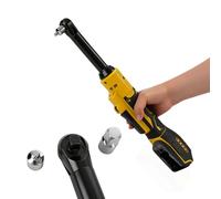 liquet électrique sans balais de 3/8" pour Dewalt 18 V 20 V, alimentée par batterie, longueur de 16 cm, avec éclairage LED, 300 tr/min, 80 Nm (sans batterie)