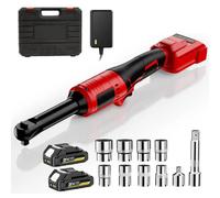 liquet électrique sans balais - Entraînement de 0,95 cm - Extension de 16 cm - Couple de 115 Nm - Indicateur LED - 8 douilles - 2 batteries