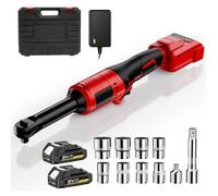 Cle A Cliquet Electrique Sans Fil 3/8 Pouces 21V Sans Balai 16cm Allongee 100Nm Avec Lumiere Led Compatible Makita Kit Complet