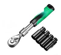 liquet extensible robuste, engrenage à pas fin à 72 dents, acier au chrome vanadium, réglage de 6 longueurs, fonction de libération rapide pour zones confinées (D)