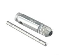 liquet réglable avec poignée en T, finition chromée entièrement en acier pour tarauds métriques M3-M8, alésoirs et extracteurs de vis (5 tarauds à vis)