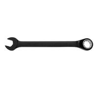 liquet réversible chromée noire 3,8 cm - cannelure