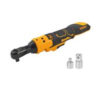 liquet sans fil 3/8" compatible avec Dewalt 20 V, cliquet électrique avec adaptateur 1/4" et adaptateur 1/2", cliquet à impact alimenté 280 tr/min 80 Nm pour l'entretien de vélo et de voiture