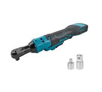 liquet sans fil 3/8" compatible avec Makita 18 V, cliquet électrique avec adaptateur 1/4" et adaptateur 1/2", 280 tr/min, 80 Nm, cliquet à chocs électrique pour l'entretien du vélo et de la