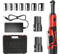 liquet sans fil, système à double batterie, compatible avec les douilles de 3/8 pouces, lot de 2 batteries, UE
