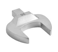 ouille à extrémité ouverte avec tête d'insertion de 9 x 12 mm pour application de couple en acier au chrome vanadium argenté, portée de 8 à 32 mm (30 mm)