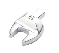 ouille à extrémité ouverte avec tête d'insertion de 9 x 12 mm pour application de couple en acier au chrome vanadium argenté, portée de 8 à 32 mm (19 mm)
